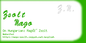 zsolt mago business card